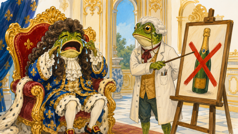 Le jour où le médecin du roi a interdit le Champagne à Louis XIV chatgpt image 24 juin 2026, 15 04 11